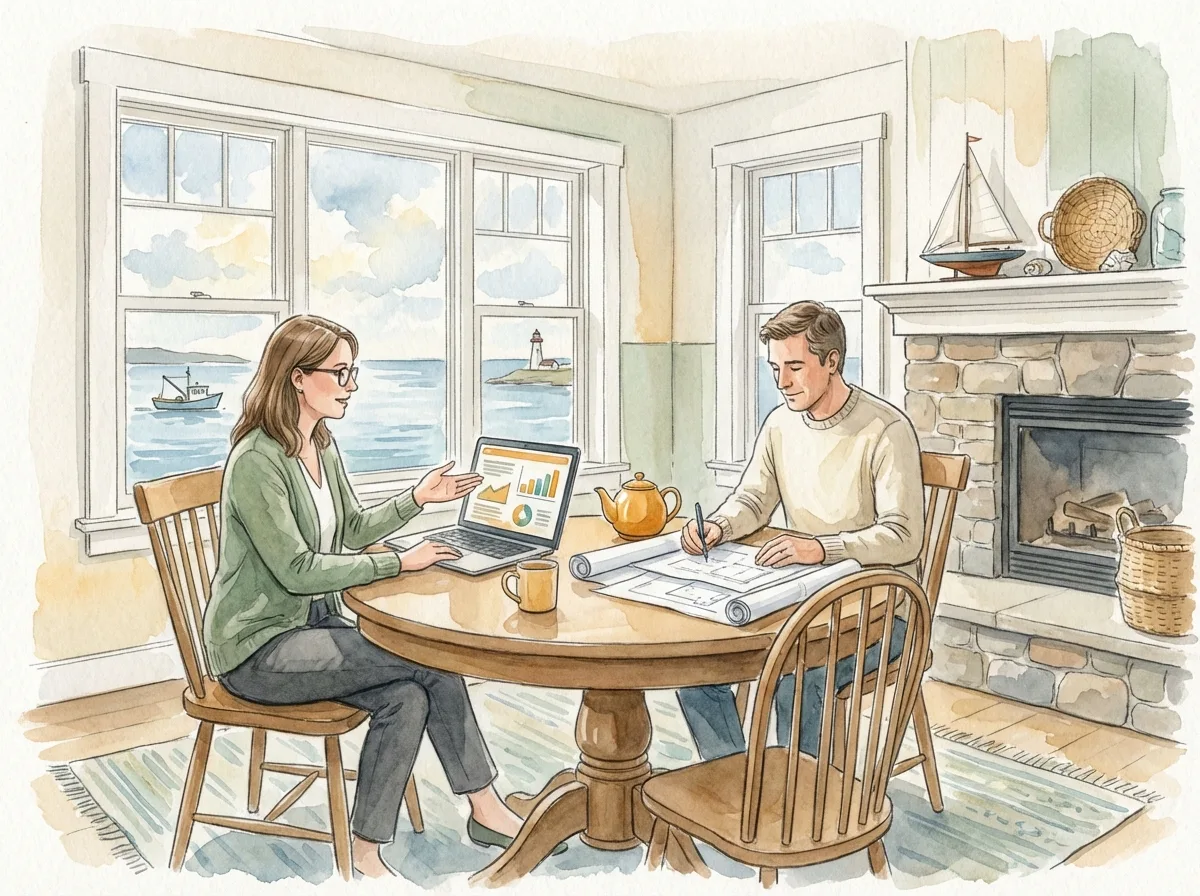 Remote property owner reviewing their Nova Scotia rental from afar