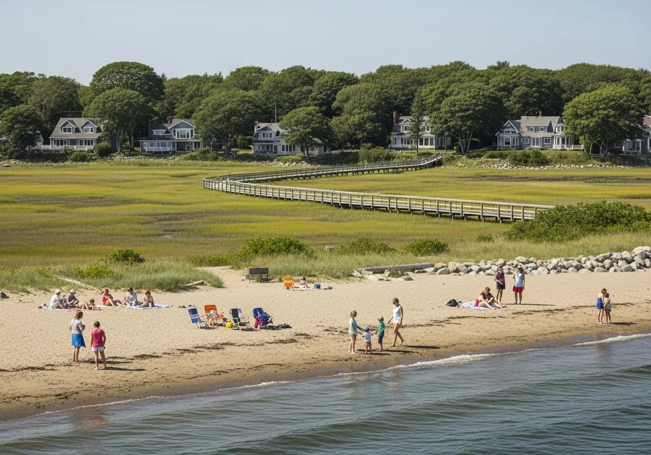 Watercolor illustration of Cole Harbour, Nova Scotia