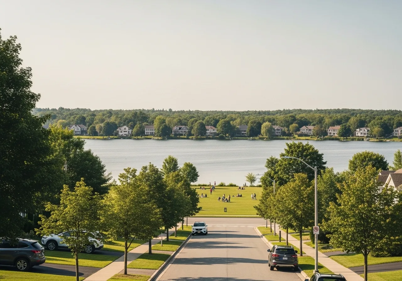 Watercolor illustration of Lower Sackville, Nova Scotia